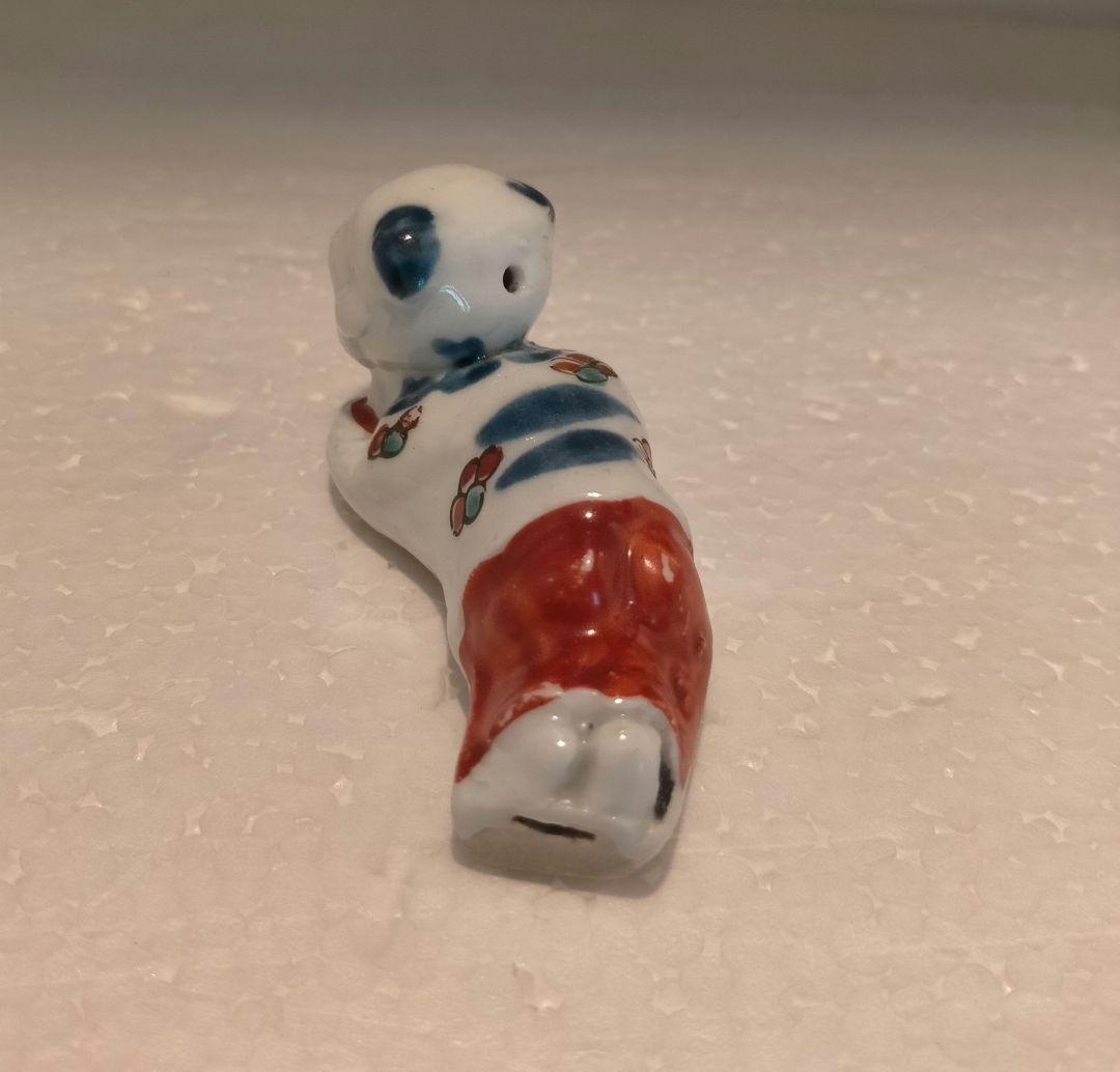 江戸時代 柿右衛門 唐子形笛 江戸時代中期の型1個、後期型1個 伊万里焼