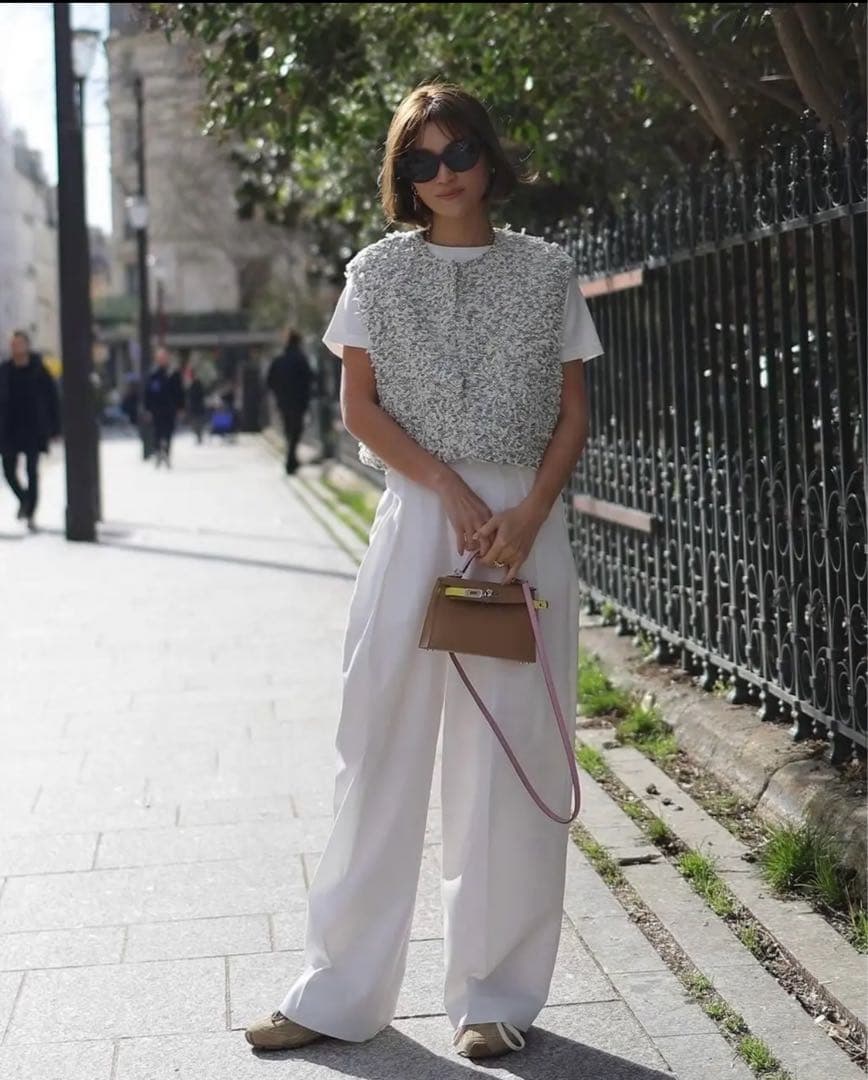 未使用〉gypsohilaジプソフィアスタイリッシュチノパンツホワイト36