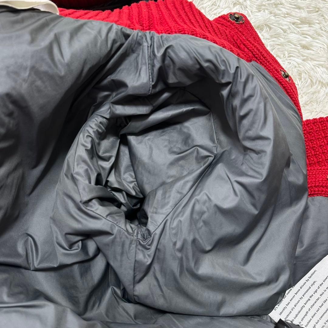 希少カラー バーク ダッフルコート 編み込みジャケット アウター 肉厚