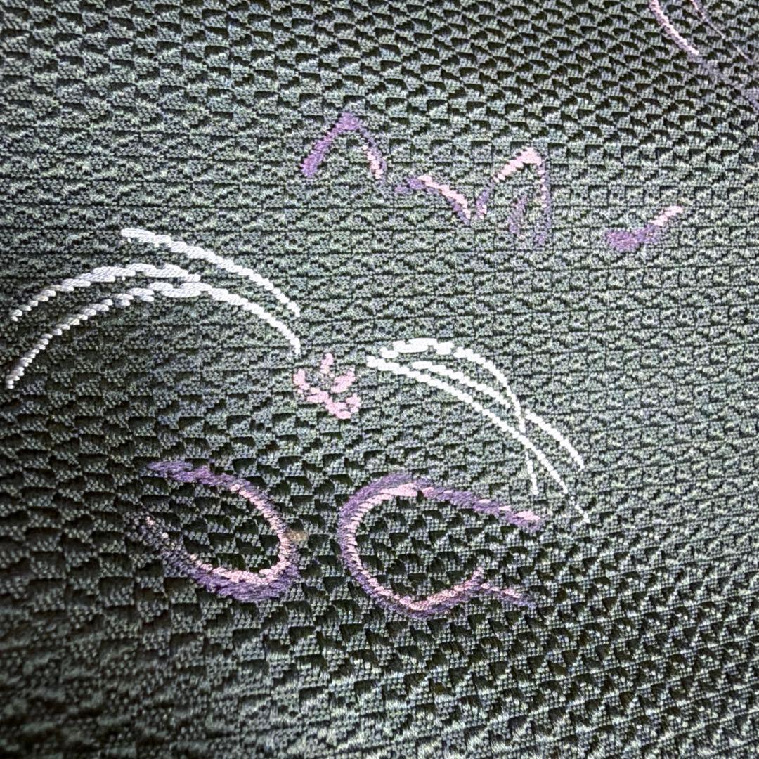 正絹　博多織　名古屋帯《ねこ》