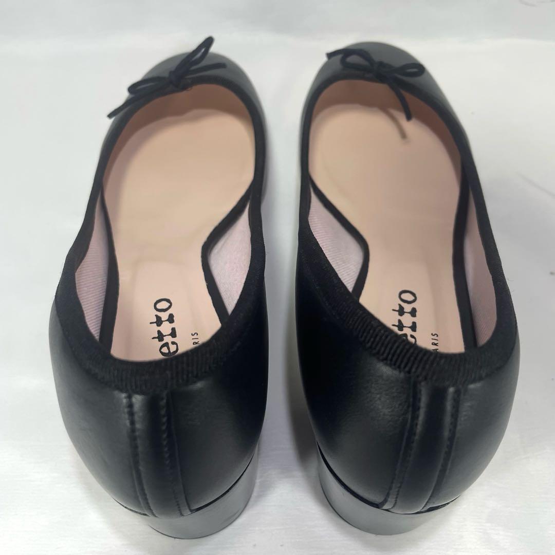 ☆レペット/チャンキーヒール/パンプス/レザー/ブラック/24cm - メルカリ