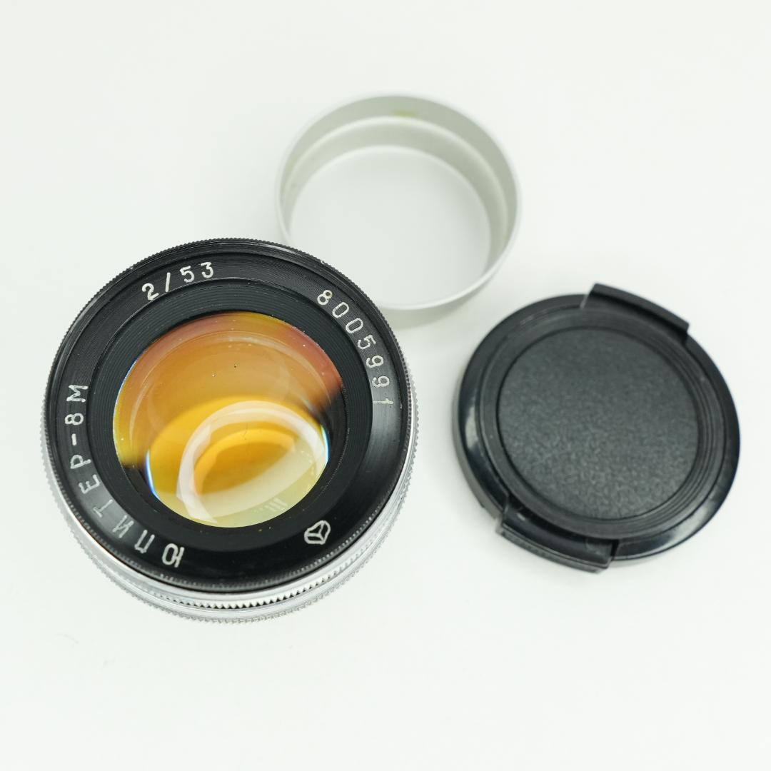 【希少】53mm f/2 Contax/Kievマウント ヘリオス103系統 Contax KIEV RF to Fuji X adapter with focusing part + GIFT Helios