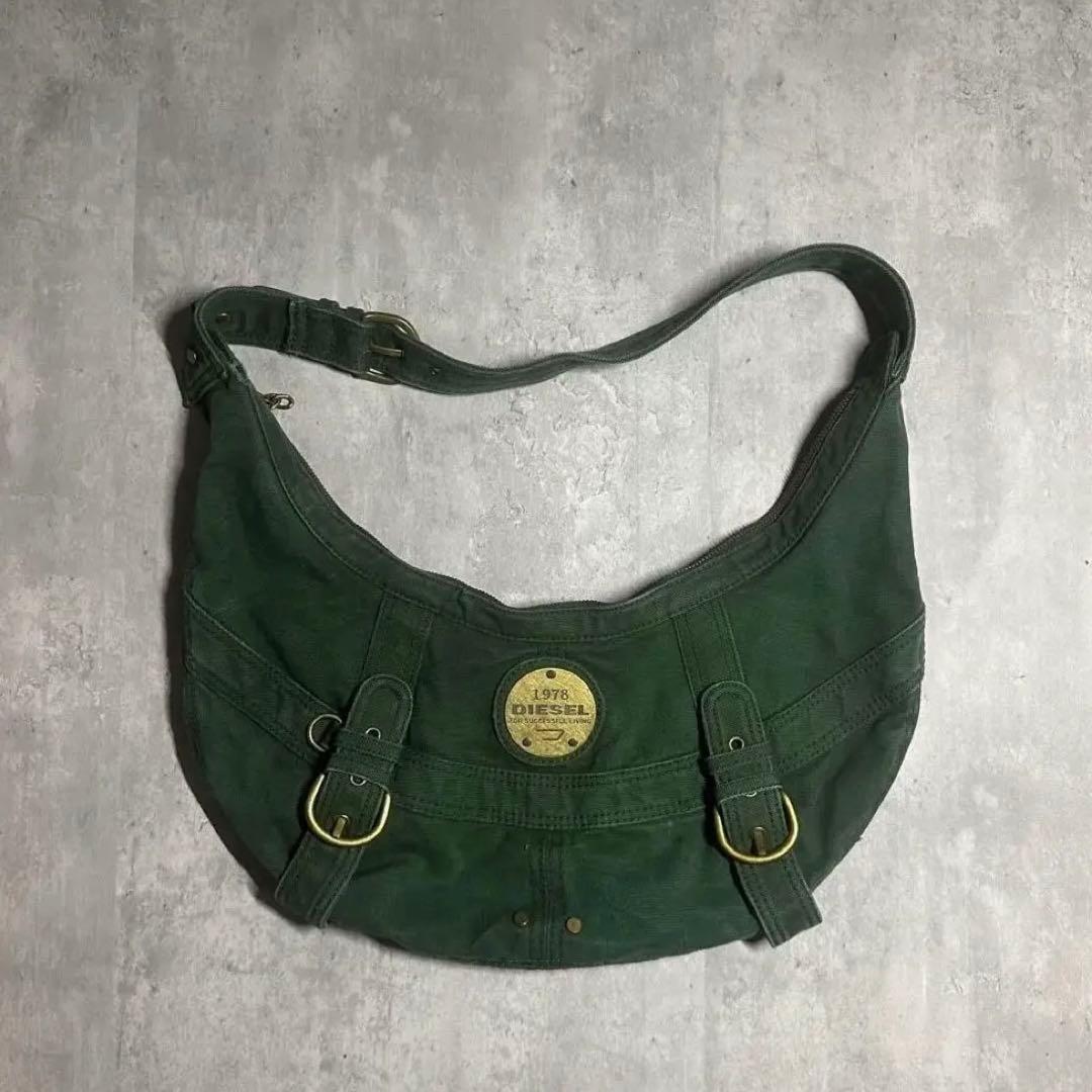 Archive Diesel Green Shoulder Bag y2k