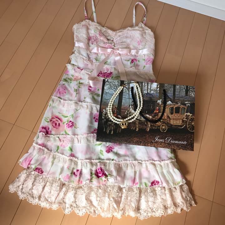 ジーザスディアマンテ 復活ぼかし薔薇柄お嫁ワンピース - メルカリ