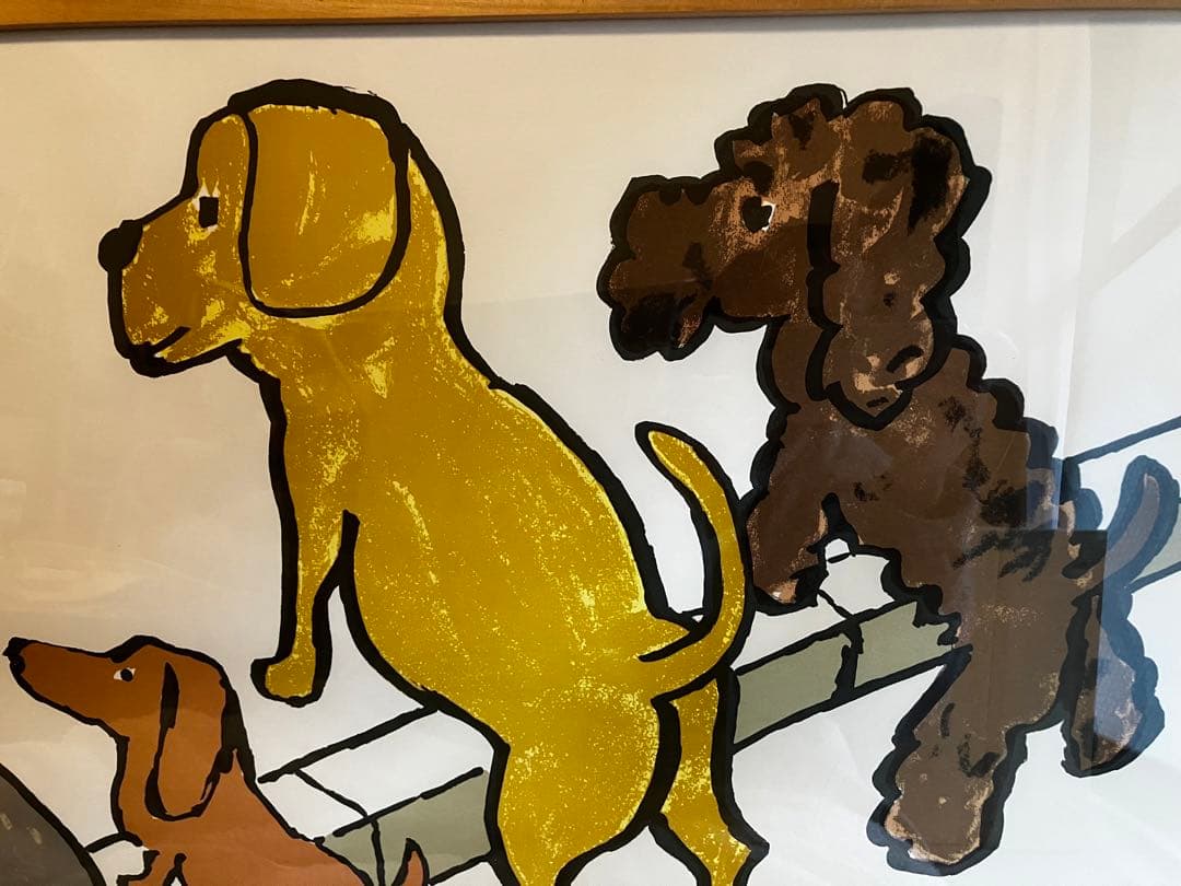 レイモン・サヴィニャック 4匹の犬 フランスOVIL製プリント 復刻板