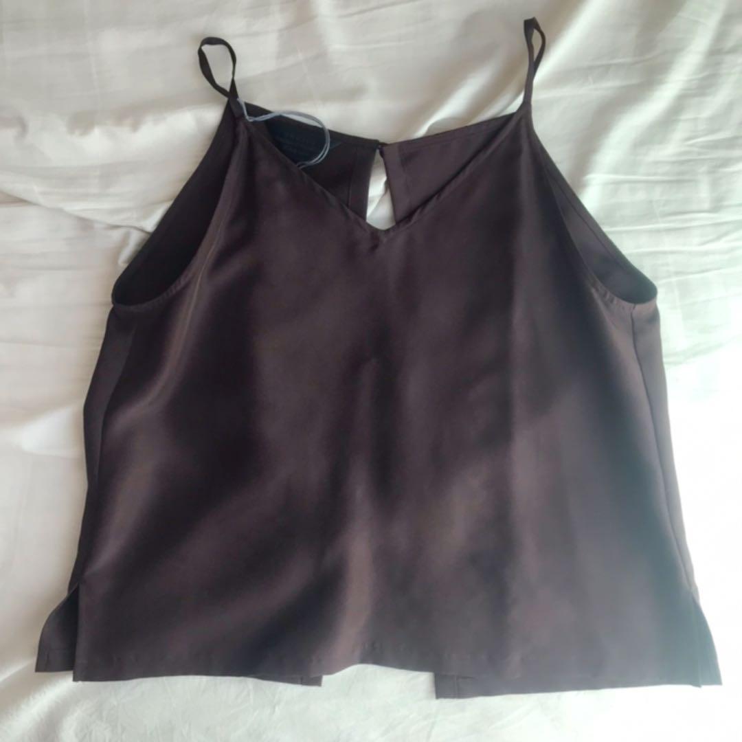 新品タグ付き unused 今期 シルク キャミソール レディース