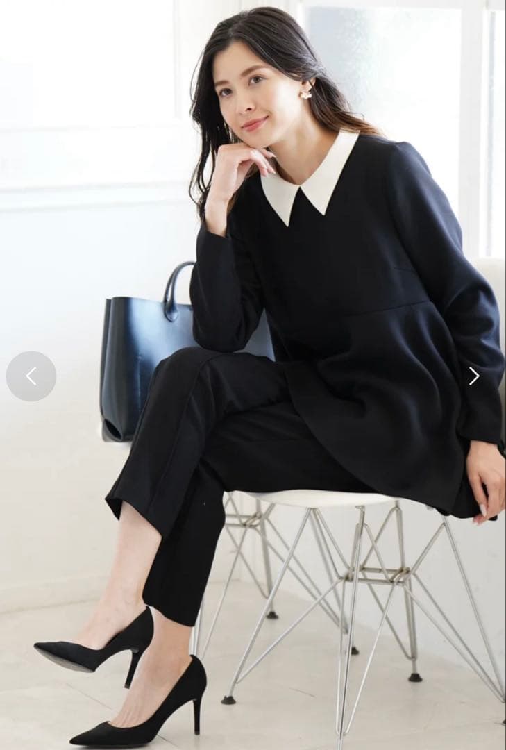 ヴィリーナ【VIRINA】 ＊襟付き オルガウォームブラウス パンツセット M