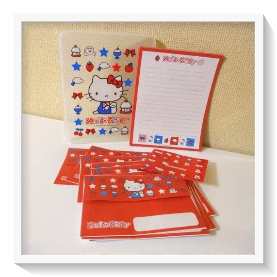 未使用】平成レトロ ハローキティ ケース付 レターセット2002年 - メルカリ