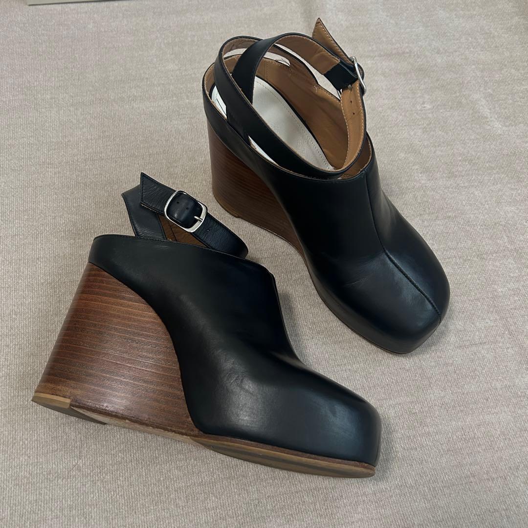 maison margiela ストラップヒールシューズ size38 MAISON MARGIELA(メゾンマルジェラ) 22SS TABI STRAP HEEL PUMPS
