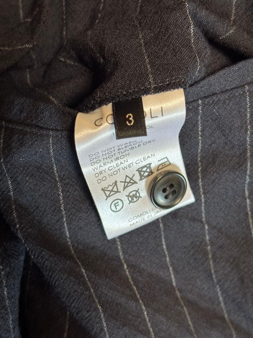 COMOLI コモリ 23SS ストライプ セットアップ サイズ3 - メルカリ