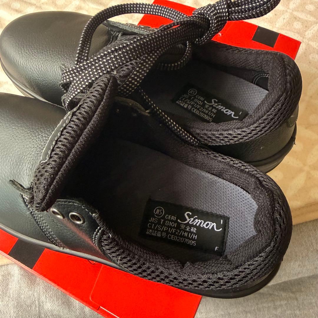 【新品未使用】シモン 安全靴 WS11 黒 24.5cm 女性向けJIS 箱あり