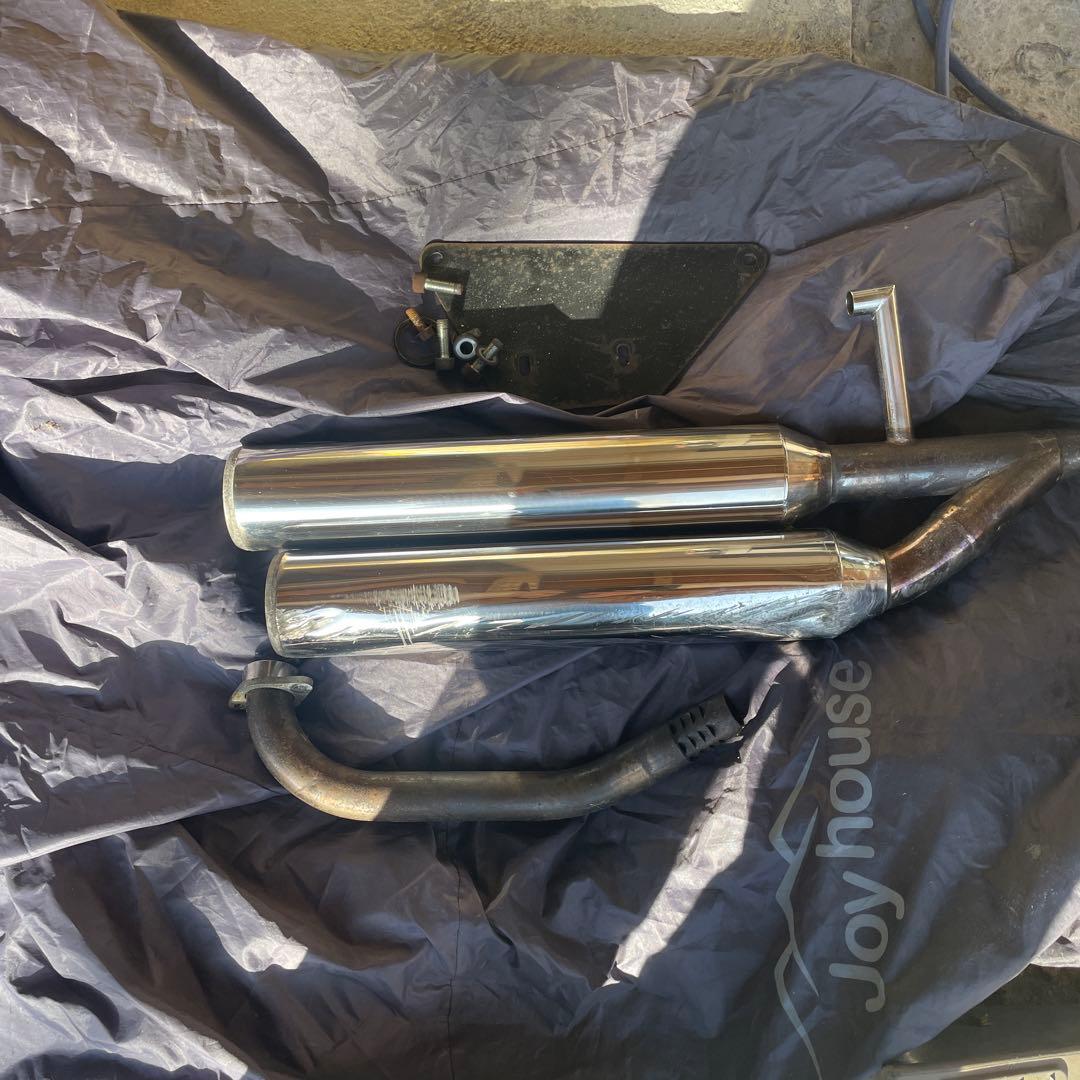 マグザム❗️SG17J OVERレーシング ツインマフラー 2本出し