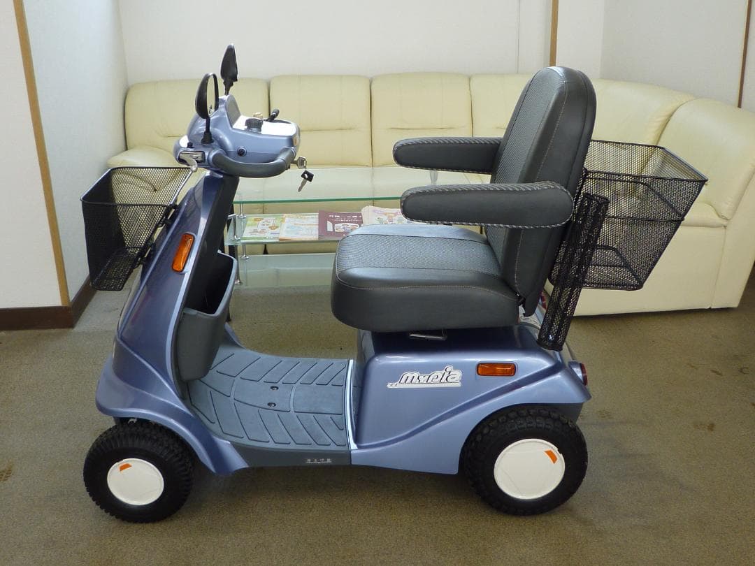 ほぼ全国送込 極上美車マイピアBT40 後ろカゴ杖入付 電動四輪