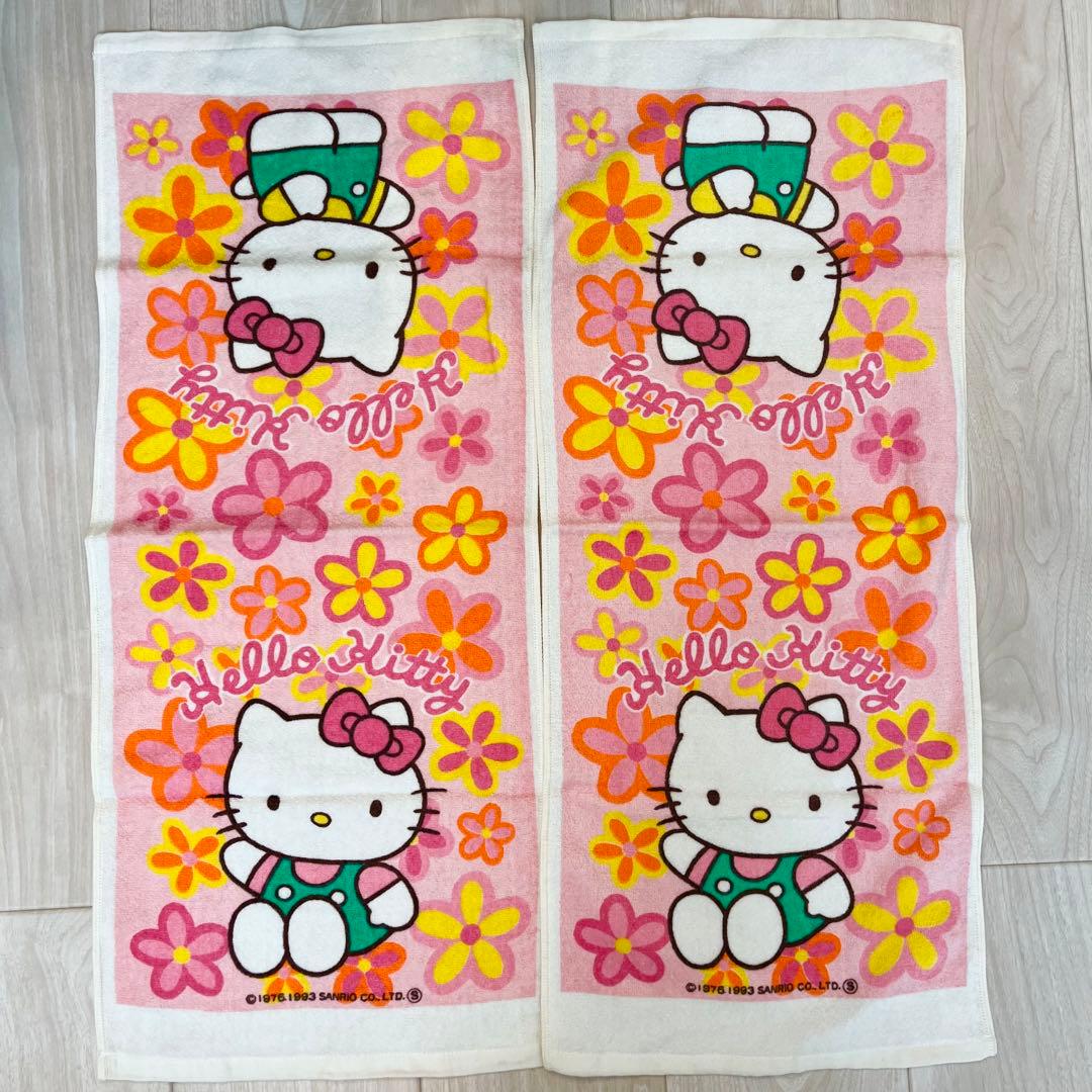 ハローキティ タオル ハンカチ 13点まとめ売り 平成レトロ サンリオ