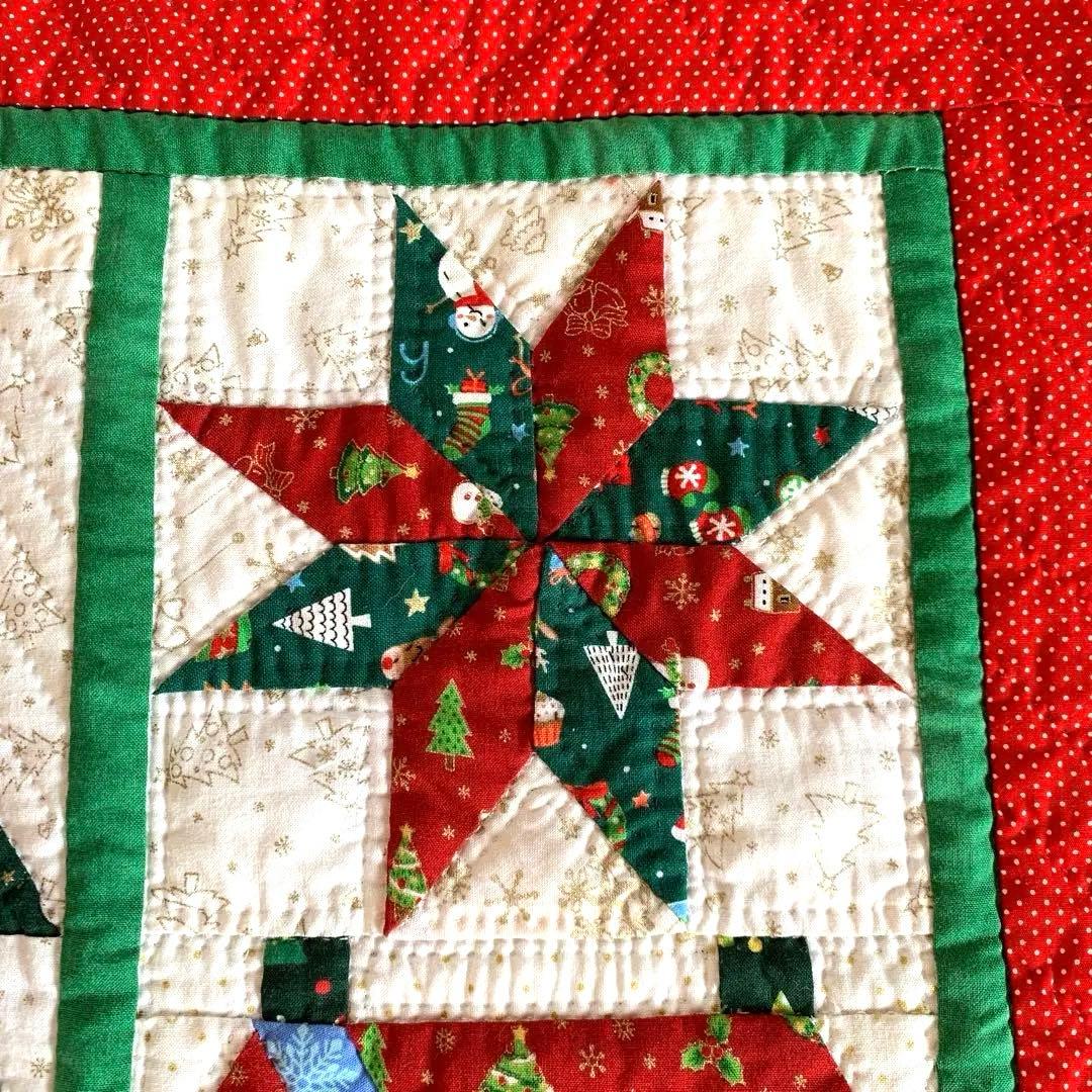 パッチワークキルトタペストリー【クリスマス】・ハンドメイド - メルカリ