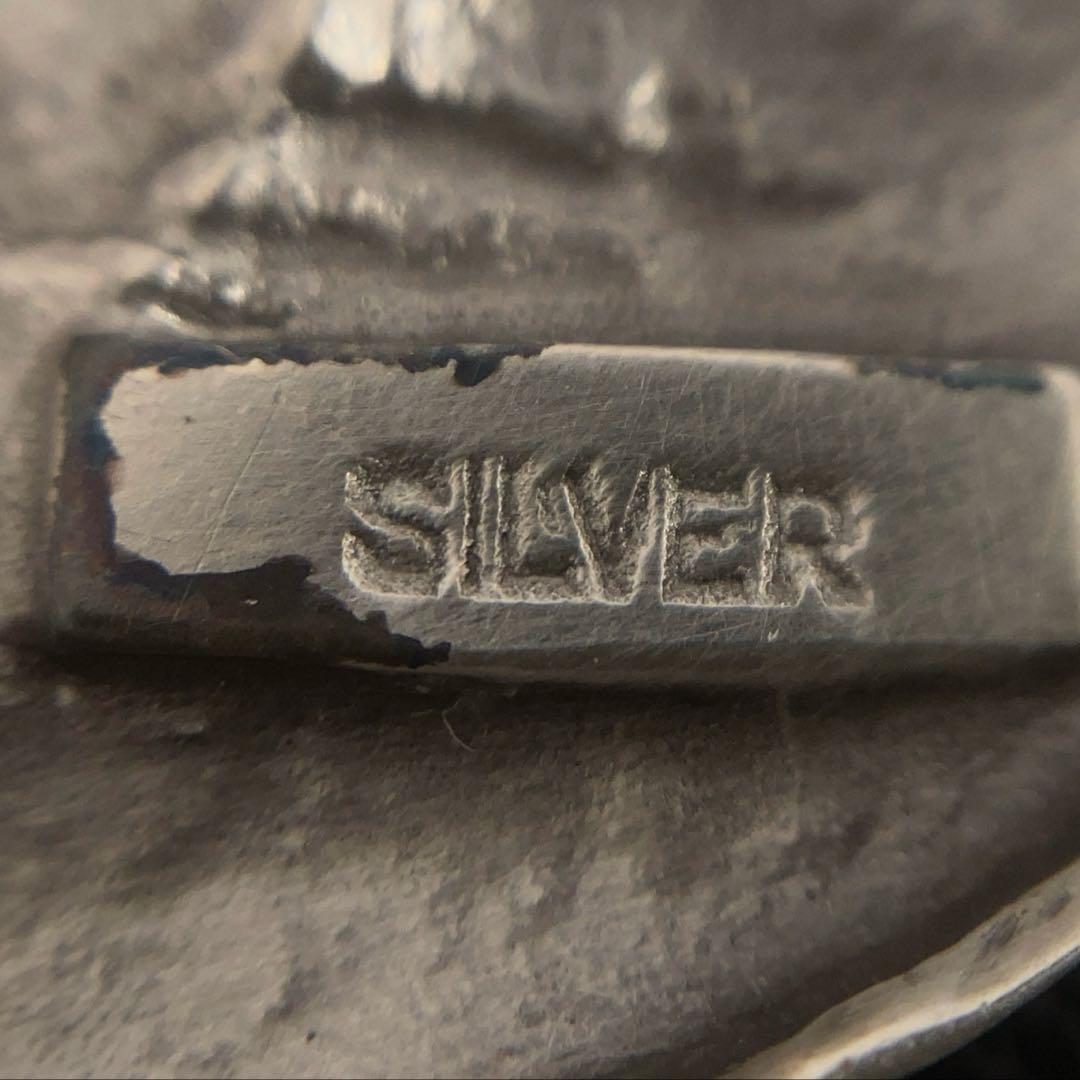 三谷　慎　作　silver製　フクロウブローチ