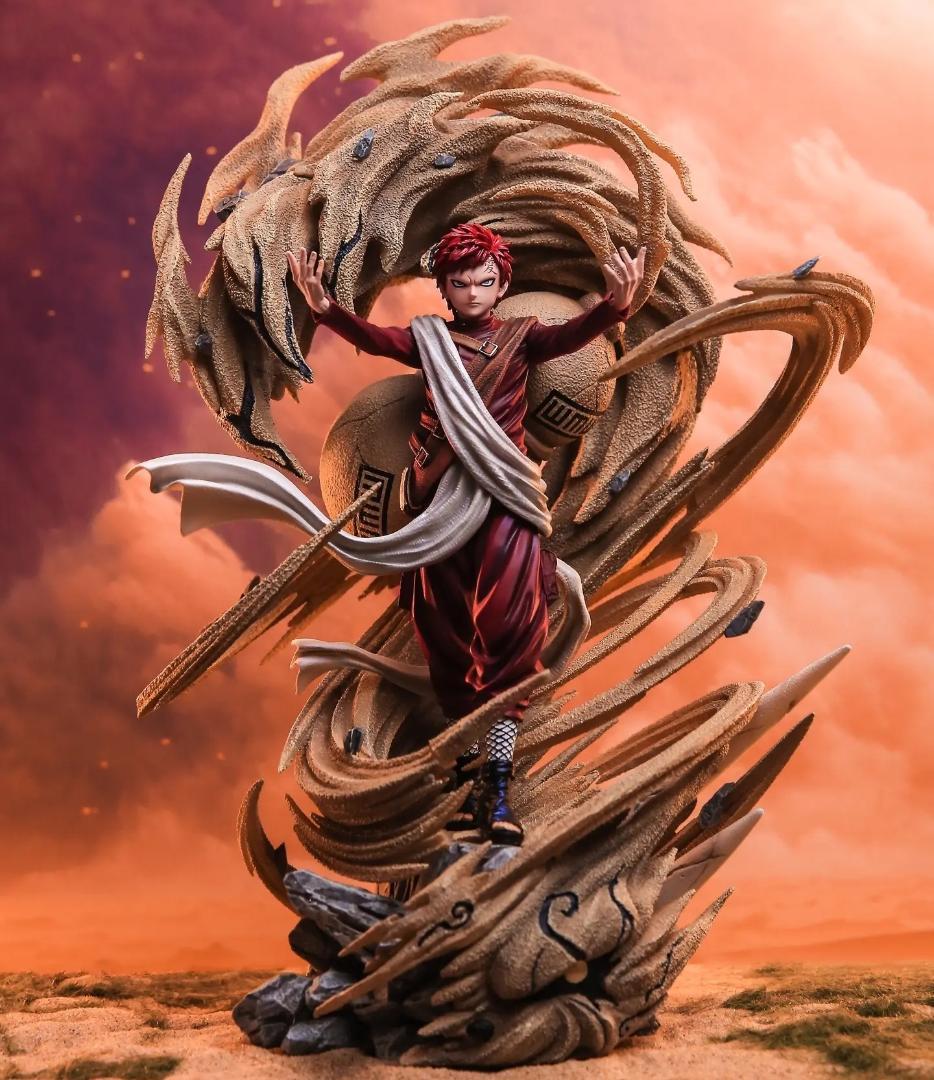 ナルト 疾風伝 我愛羅 があら ガレージキット フィギュア 塗装済み完成