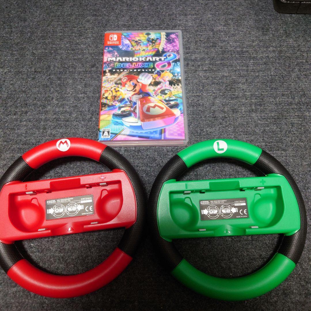 マリオカート8 デラックス Nintendo Switch、ハンドル2個セット Amazon.co.jp: マリオカート8 デラックス+Joy-Conハンドル 2個セット