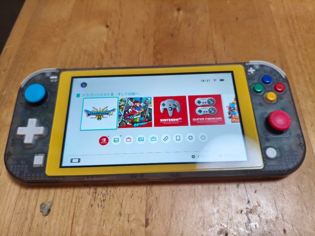 Nintendo Switch Lite クリアブラック換装済み Nintendo Switch Lite 用クリアブラック交換シェルケース