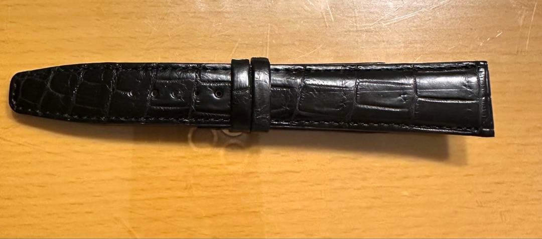 最終値下げ　銀座RASIN IWC ポルトギーゼ用 クロコダイルベルト　ブラック IWPGAB2018 RASINオリジナル IWC ポルトギーゼ 尾錠用革ベルト WEB限定