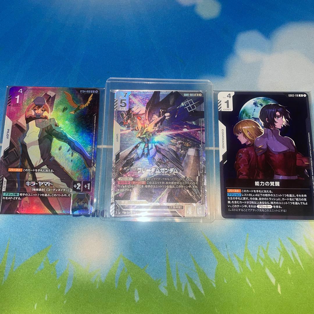 フリーダムガンダム ニュータイプチャレンジ優勝 プロモ パラレル 3枚