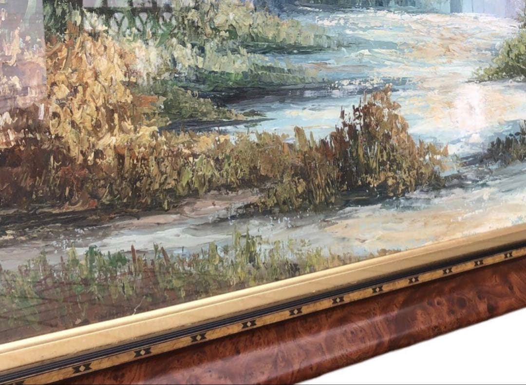 真作』サルトリ・マリア・ルイサ 風景画 /油絵 油彩画 絵画 イタリア