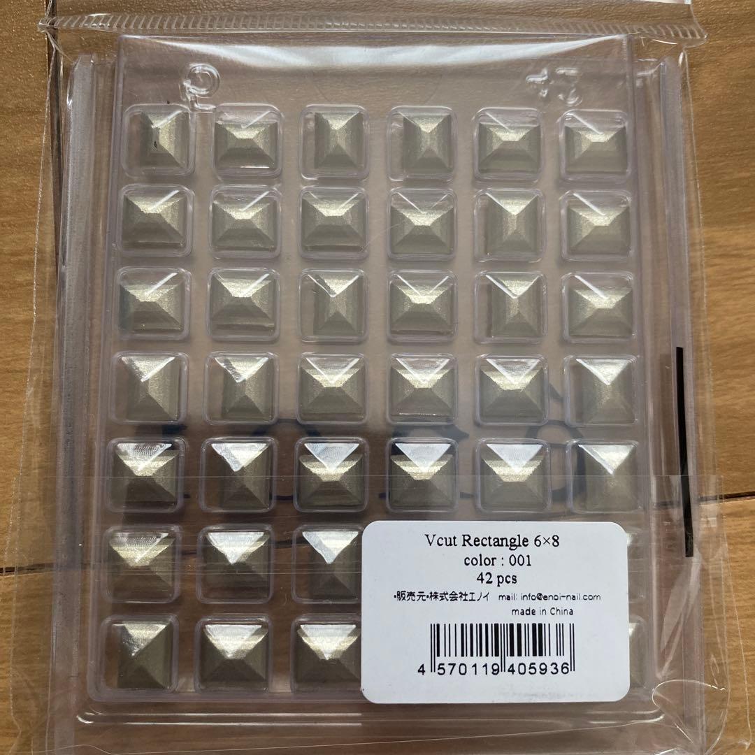 enoi Vcut Rectangle 6x8 ネイルパーツ 42個入り - メルカリ