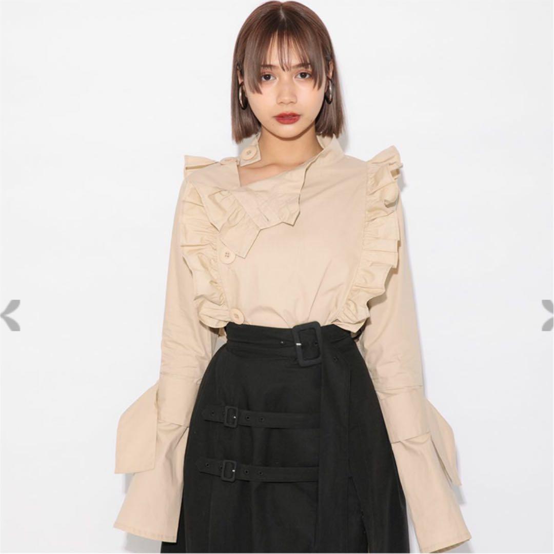 meltthelady ボタンフリルブラウス - メルカリ