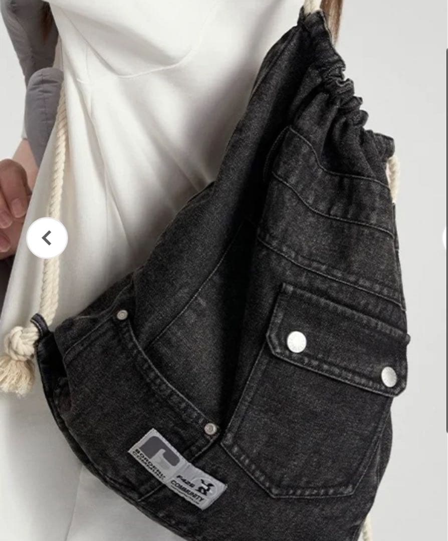 地底人オンライン デニムナップザック - メルカリ