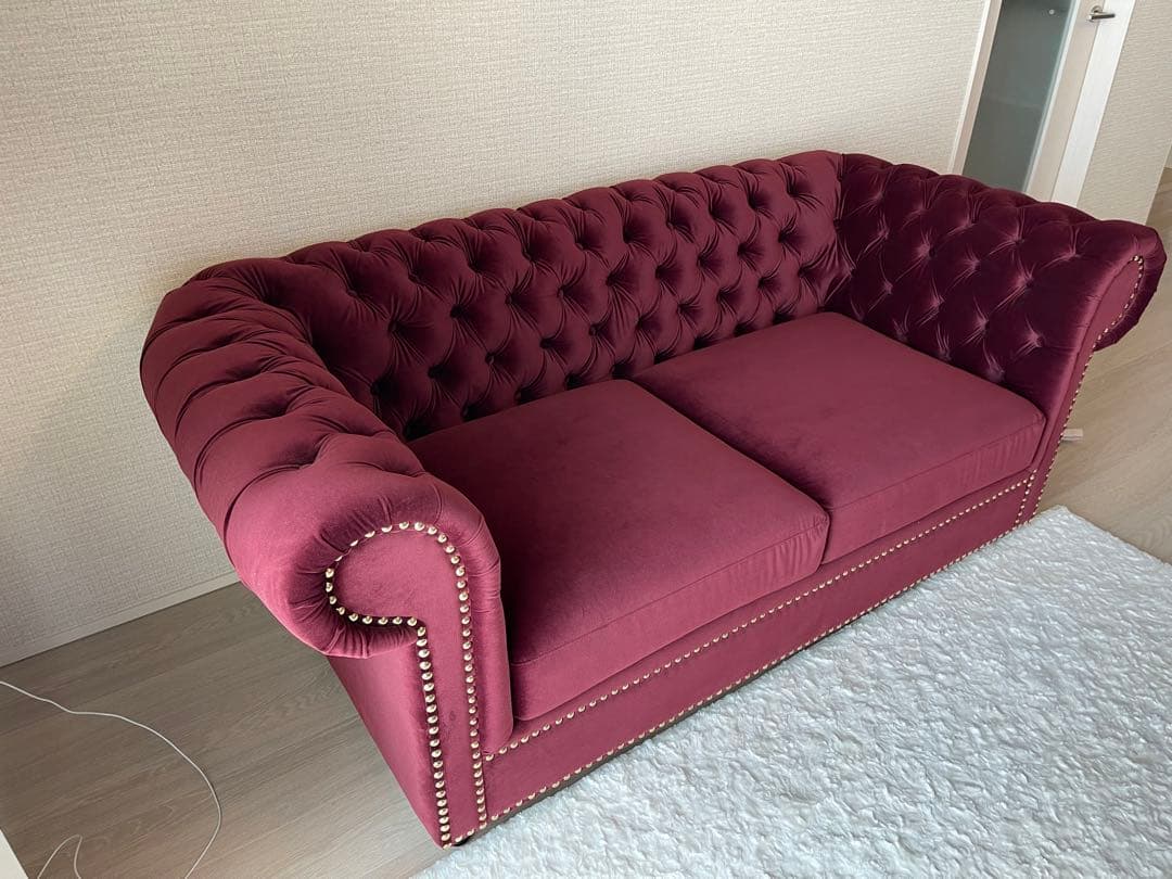 Francfranc ANNA SUI ソファ 2S ダークレッド|mercariメルカリ官方指定