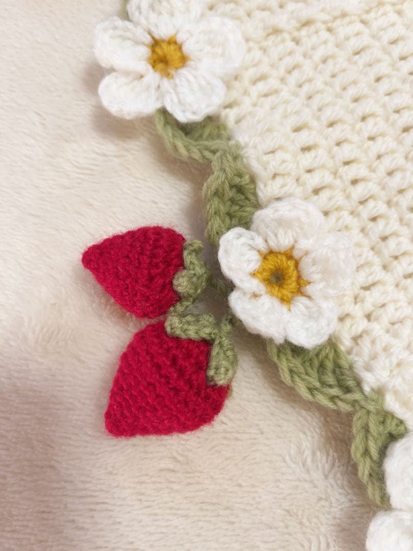 ブーケブランケット[いちご畑]フラワーブランケット 花束ブランケット