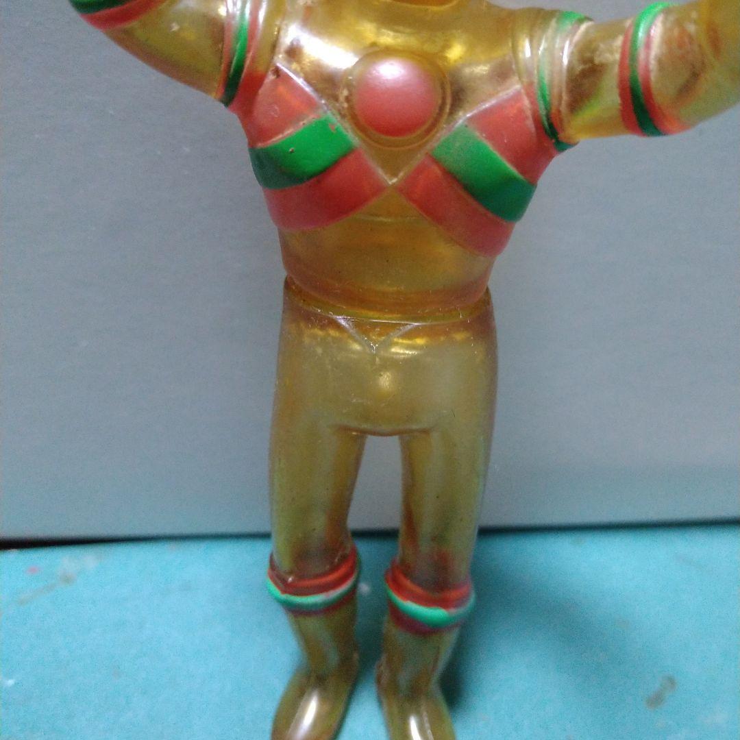 当時物】【ブルマァク】 トリプルファイター (クリアver) ソフビ