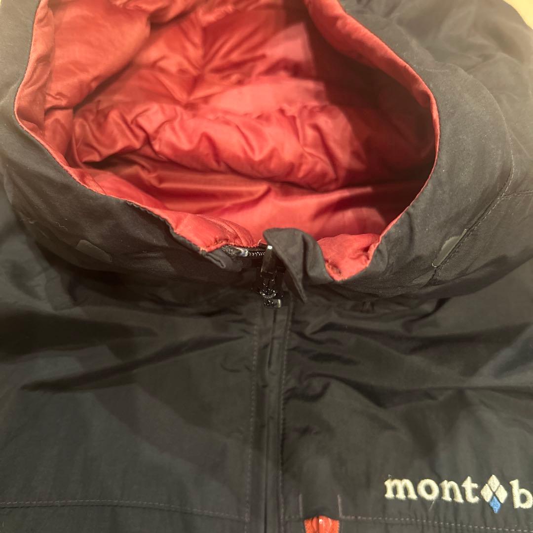 モンベル コロラドパーカー リバーシブルダウンジャケット 黒×赤 Men's