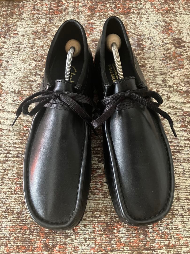 Clarks Wallabee クラークス ワラビー レザー 黒 UK81/2 - メルカリ