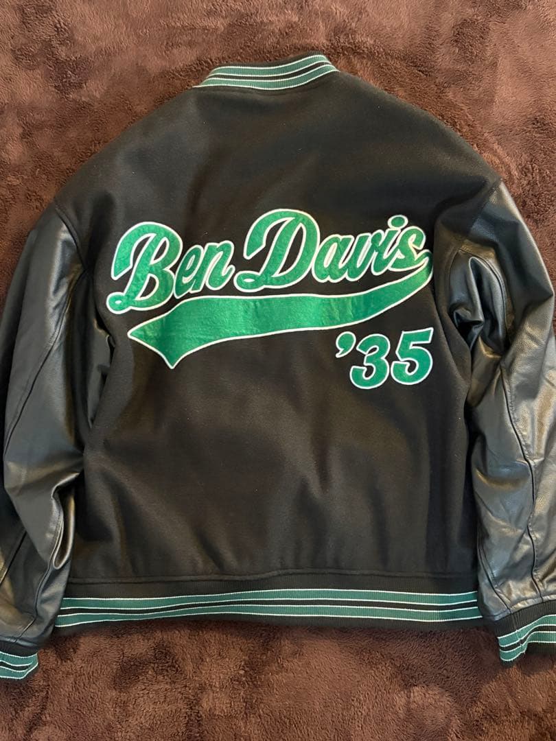 Ben Davis スタジャン ブラック/グリーン '35 - ジャケット・アウター