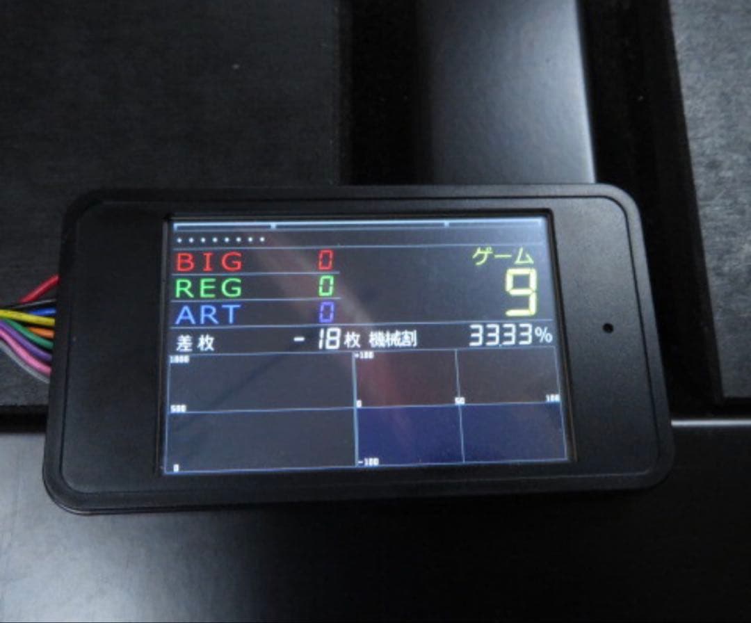 美品　IPS液晶搭載パチスロ専用タッチパネル式データカウンター Amazon | TP counter 〔スマホサイス IPS液晶搭載パチスロ専用