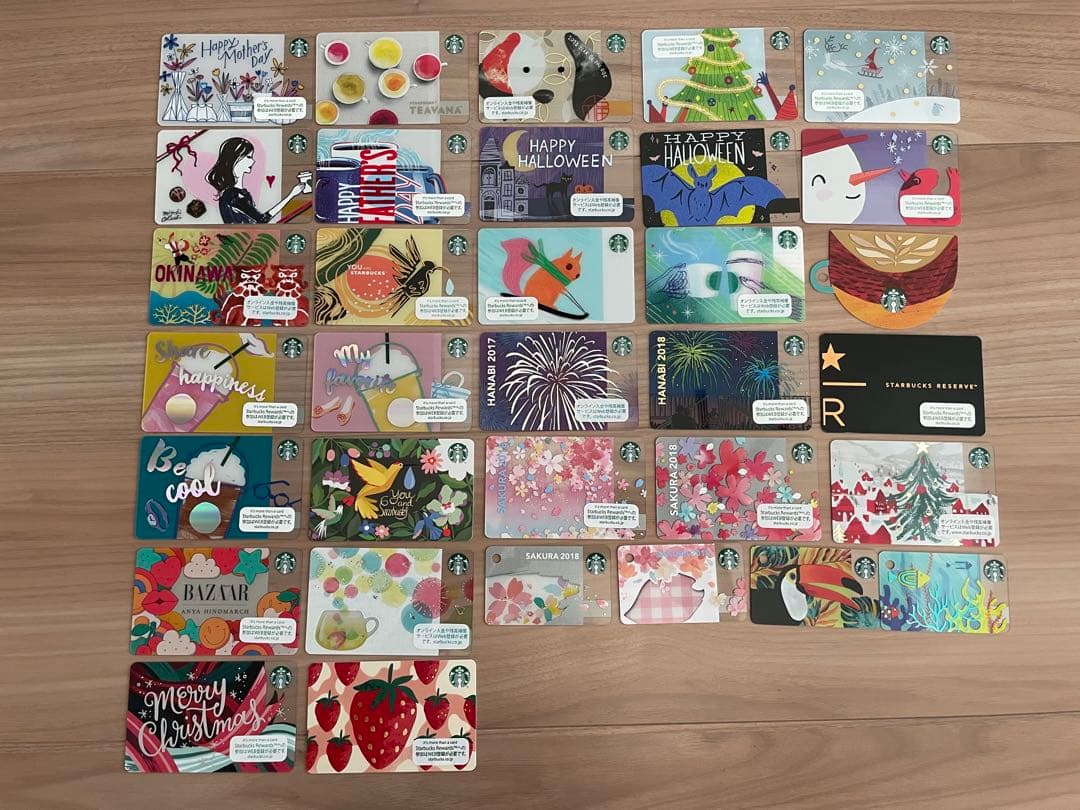 スターバックスカード pin削 過去 コレクション スタバ カード - メルカリ