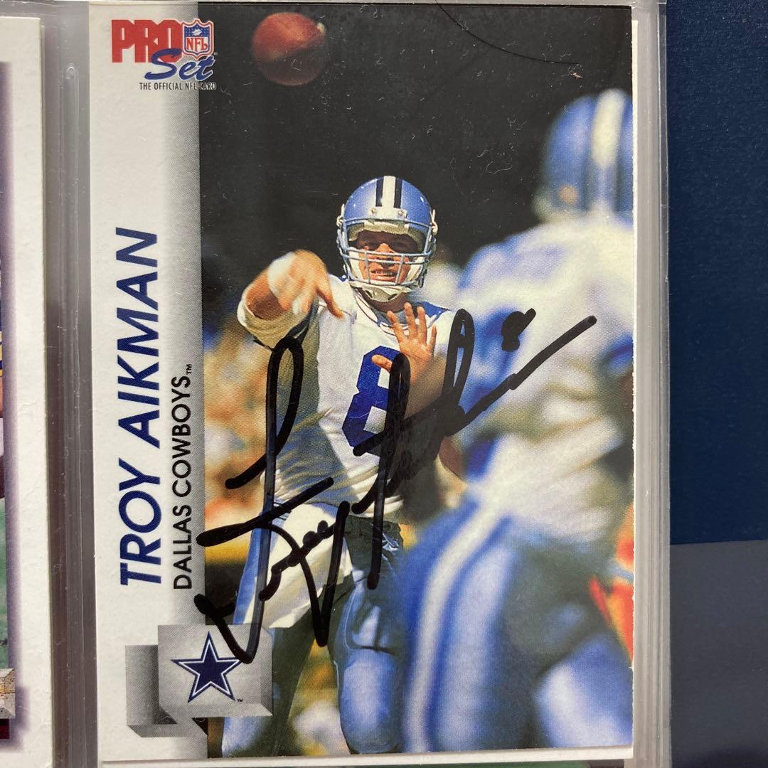 NFL Troy Aikman サインカード TROY AIKMAN 2022 Leaf Pro Set Sports Black AUTOGRAPH #1/1 DALLAS