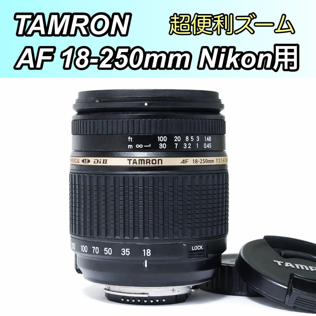 近くも遠くも撮れる✨TAMRON AF 18-250mm Nikon用 近くも遠くも撮れる TAMRON AF 18-250mm 割引 f3.5-6.3 Nikon用 タムロン