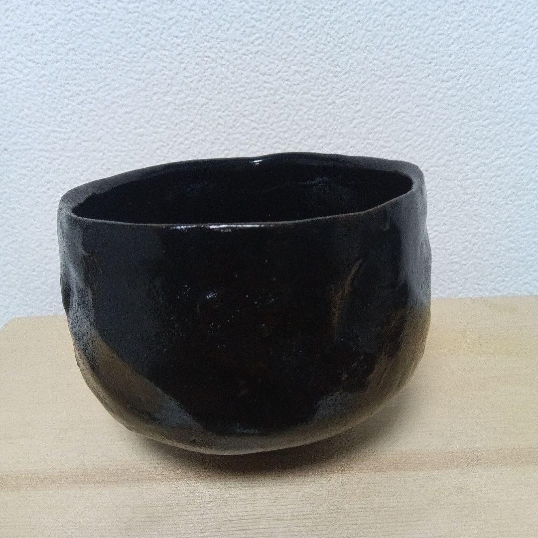 ☆大樋焼／黒釉薬.抹茶碗.茶道具.大薮窯 抹茶碗 飴 / 大樋焼 かぶらきでしか買えない