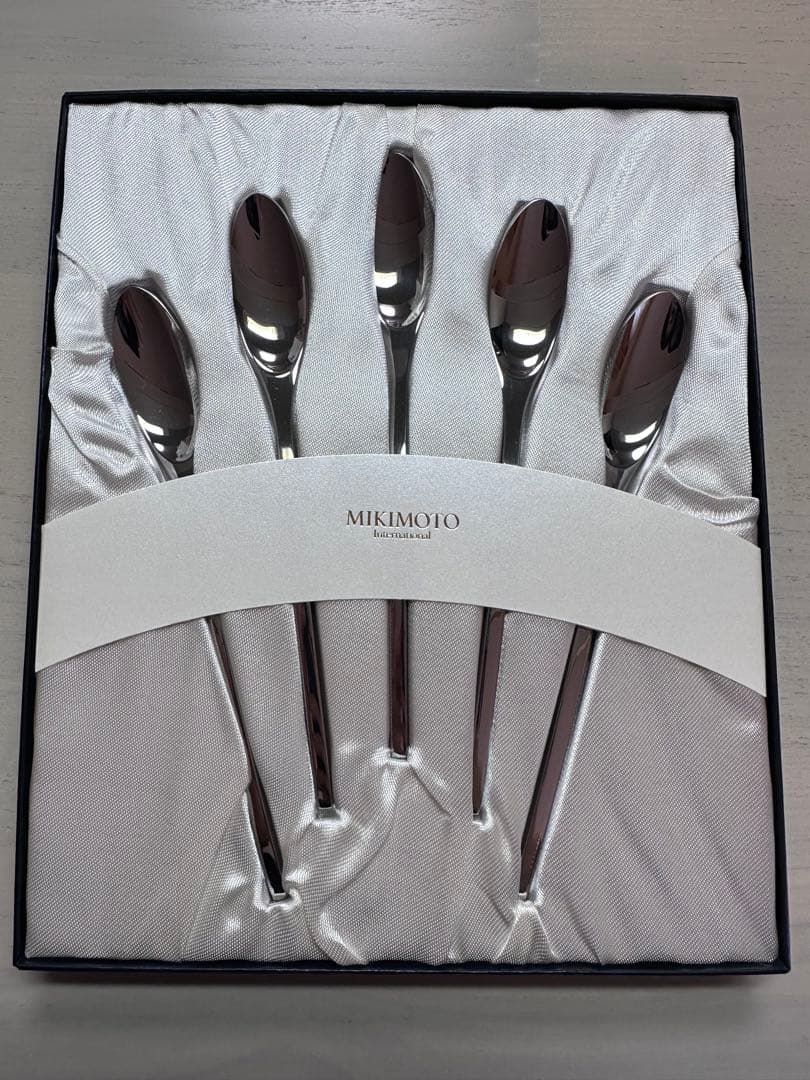 未使用〉MIKIMOTO ミキモト カトラリーセット（スプーン5セット