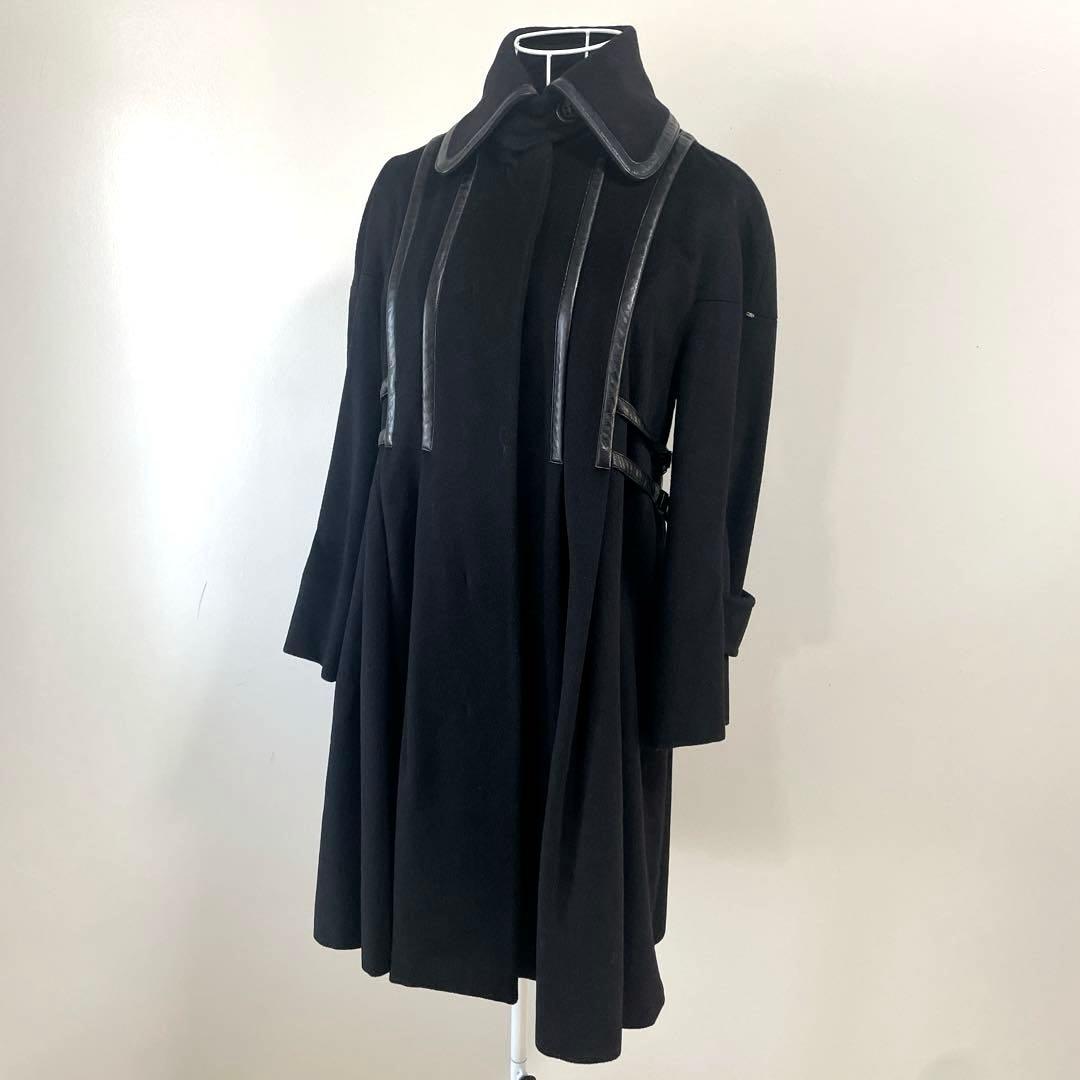 マックスマーラ スポーツマックス ウール　フレア　ロングコート　ブラック　36 item334121202501-1-2.jpg