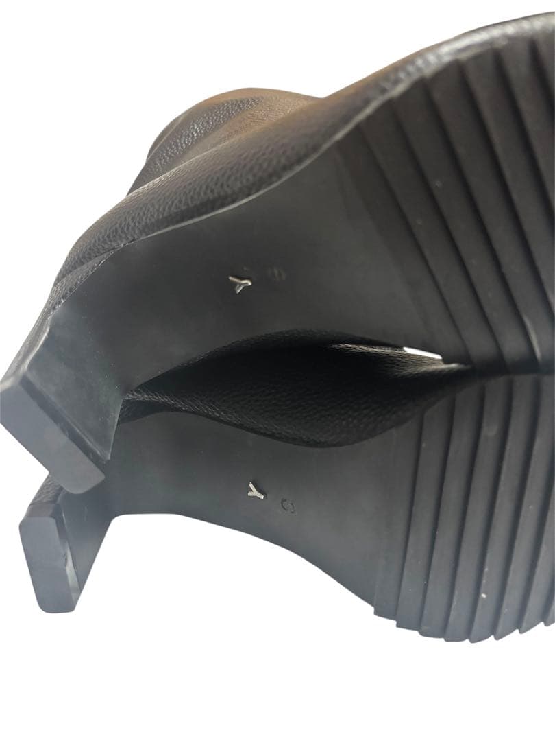 イエロ　YELLO ノワール　ロングブーツ　黒　22.5cm