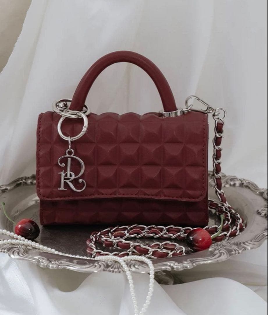 ♡ Darich ダーリッチ DRチャームチョコレートハンドバッグ BRD