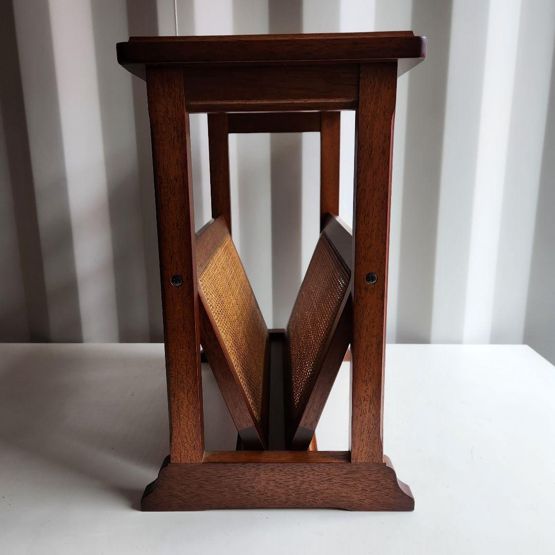 極美品maruniマルニ木工地中海マガジンラックサイドテーブル