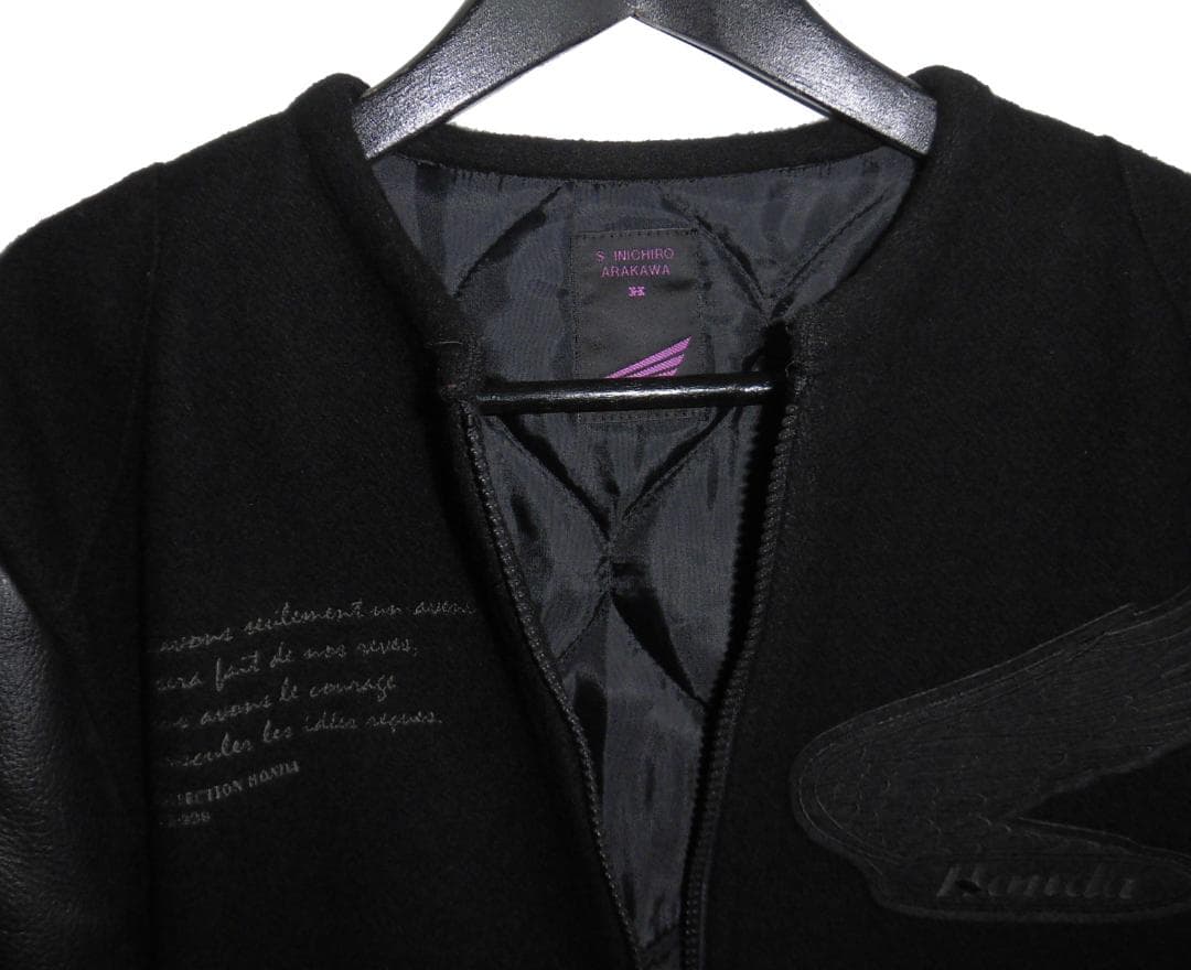 シンイチロウアラカワ × ホンダ 袖革スタジャン モーターサイクル