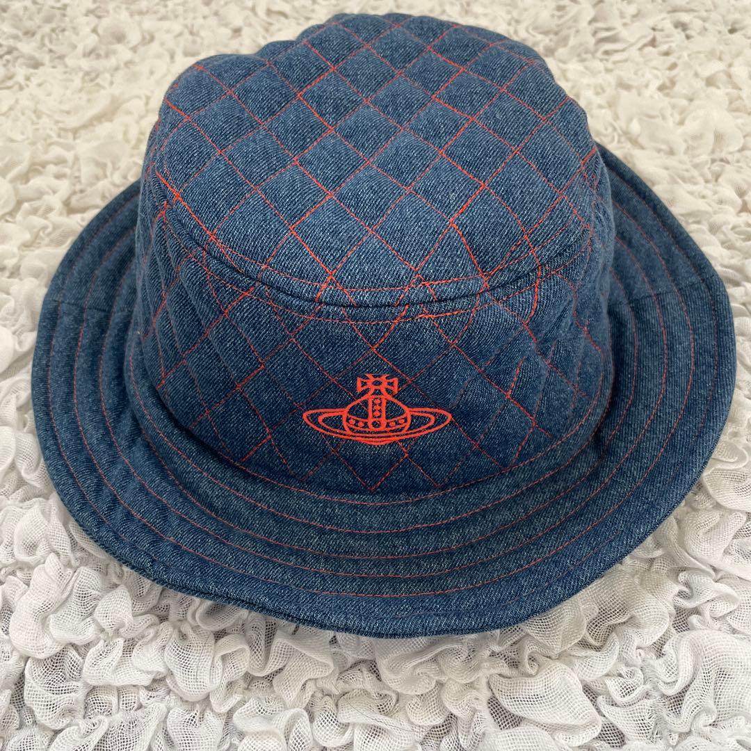 美品　ビビアンウエストウッド　デニム　バケットハット　完売品　S〜Mサイズ 美品 ビビアンウエストウッド デニム バケットハット 完売品 S〜M