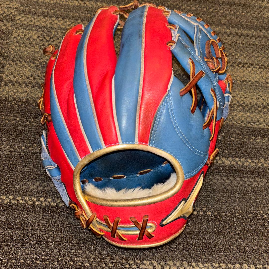 ★限定品 レアMizuno グローバルエリート 内野用 赤/青 即戦力★ ☆限定品 レアMizuno グローバルエリート 内野用 赤/青 即戦力 限定品