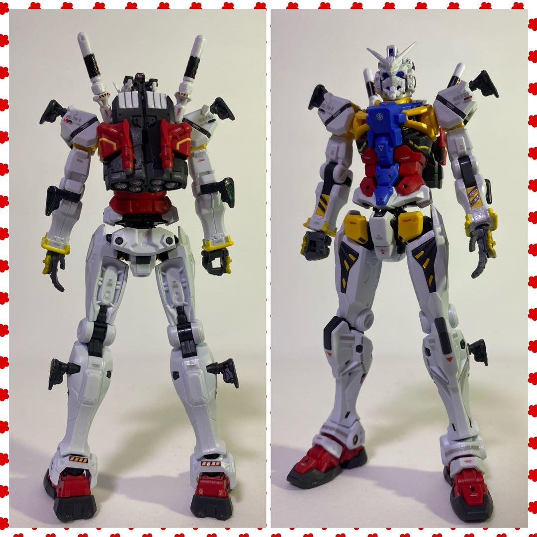 白いガンダム【組立済】ガンプラ！HG！ジオラマベース！階段ベース