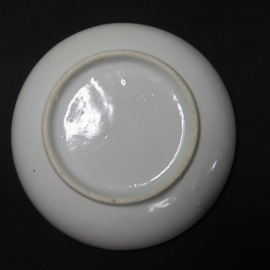 小皿 取り皿 5枚 富貴長春 色絵 赤絵 歪み 窯傷 江戸 明治 - メルカリ